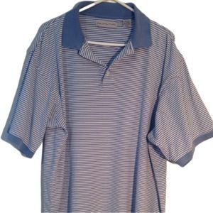 SALE!!!! Blue and white striped polo XL TALL